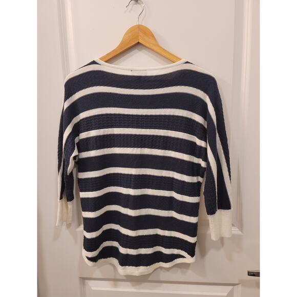 The Limited Black and White Striped Sweater - Picture 2 of 6